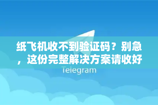 纸飞机收不到验证码？别急，这份完整解决方案请收好-第1张图片-纸飞机下载 - 纸飞机全平台安装 | 纸飞机中文官网