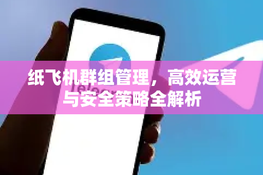 纸飞机群组管理，高效运营与安全策略全解析-第1张图片-纸飞机下载 - 纸飞机全平台安装 | 纸飞机中文官网