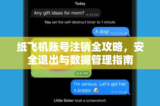 纸飞机账号注销全攻略，安全退出与数据管理指南-第1张图片-纸飞机下载 - 纸飞机全平台安装 | 纸飞机中文官网