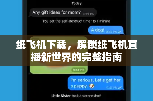 纸飞机下载，解锁纸飞机直播新世界的完整指南