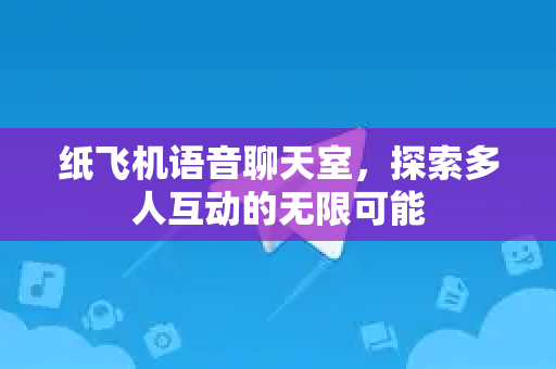 纸飞机语音聊天室，探索多人互动的无限可能
