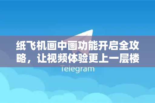 纸飞机画中画功能开启全攻略，让视频体验更上一层楼