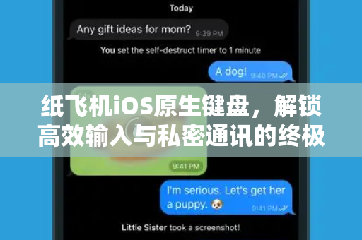 纸飞机iOS原生键盘,解锁高效输入与私密通讯的终极指南-第1张图片-纸飞机下载 - 纸飞机全平台安装 | 纸飞机中文官网 纸飞机iOS原生键盘,解锁高效输入与私密通讯的终极指南-第1张图片-纸飞机下载 - 纸飞机全平台安装 | 纸飞机中文官网