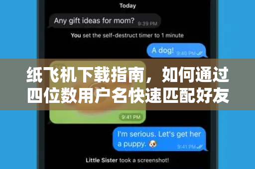 纸飞机下载指南,如何通过四位数用户名快速匹配好友-第1张图片-纸飞机下载 - 纸飞机全平台安装 | 纸飞机中文官网 纸飞机下载指南,如何通过四位数用户名快速匹配好友-第1张图片-纸飞机下载 - 纸飞机全平台安装 | 纸飞机中文官网