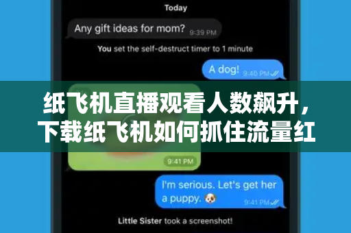 纸飞机直播观看人数飙升，下载纸飞机如何抓住流量红利？