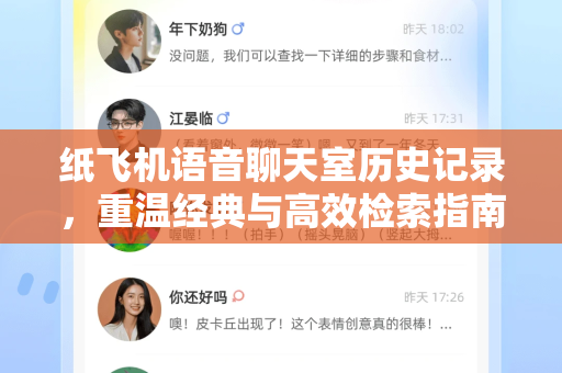 纸飞机语音聊天室历史记录，重温经典与高效检索指南