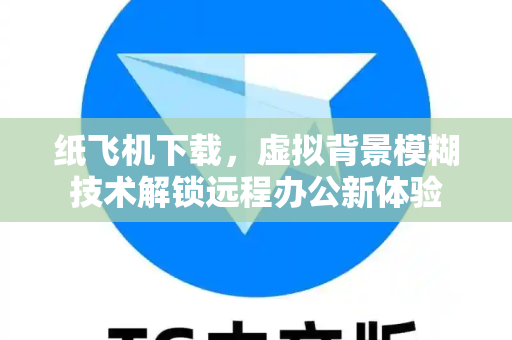 纸飞机下载，虚拟背景模糊技术解锁远程办公新体验