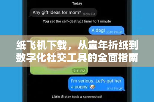 纸飞机下载，从童年折纸到数字化社交工具的全面指南-第1张图片-纸飞机下载 - 纸飞机全平台安装 | 纸飞机中文官网