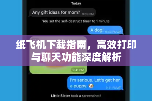 纸飞机下载指南，高效打印与聊天功能深度解析-第1张图片-纸飞机下载 - 纸飞机全平台安装 | 纸飞机中文官网